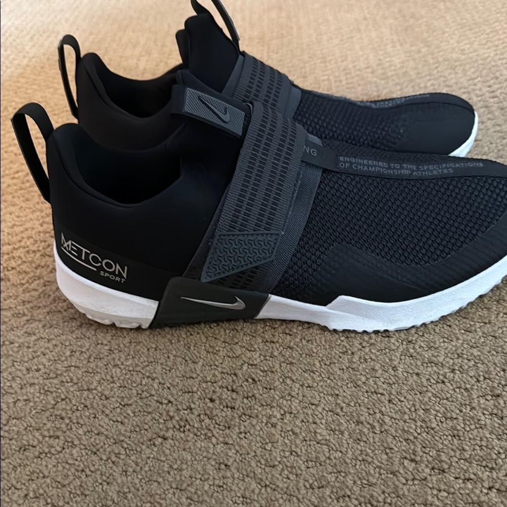Nike Black Metcon Sport Athletic Slip-On Shoes with Elastic Strap 11.5